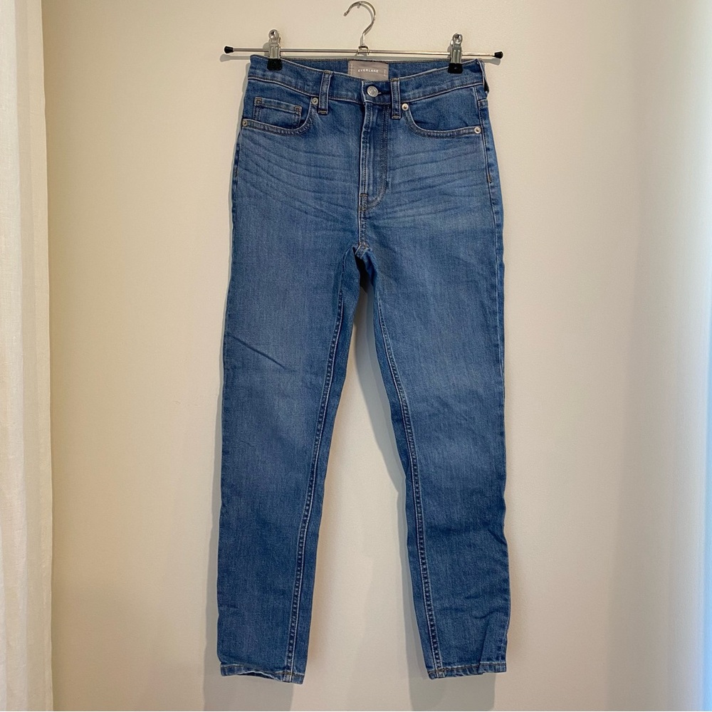 Everlane Blue Skinny Jeans High Rise 25 Ankle